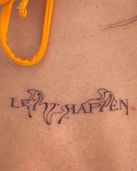 Hidden Word Tattoos, Women Outer Forearm Tattoo, Eventually Tattoo Tame Impala, Let It Happen Tattoo Tame Impala, Taller In Another Dimension Tattoo, Currents Tame Impala Tattoo, Childish Gambino Tattoo Ideas, Tattoo Lyrics Songs, Loyle Carner Tattoo