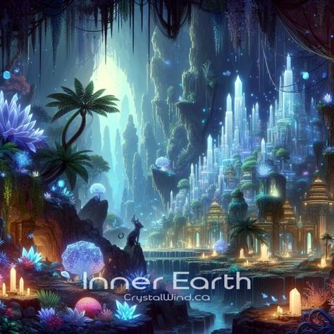 Neioh: Discover Pachimilah - The Inner Earth! Agartha Inner Earth, Inner Earth, Candle Color Meanings, Earth City, Hollow Earth, Crystal City, Archangel Metatron, Celtic Astrology, Emotional Freedom Technique