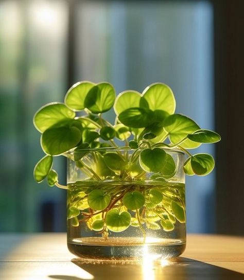 Plants In Glass Bowls, Plants In Clear Vase, Glass Bowl Plant Ideas, Diy Indoor Vegetable Garden, Plants Growing In Water, Plants You Can Grow In Water, House Plant Propagation, Hydroponic Indoor Plants, Plants That Can Grow In Water