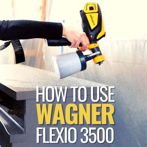 How to Use Wagner FLEXiO 3500 Wagner Spray Painter, Wagner Flexio 3500, Wagner Paint Sprayer, Power Sprayer, Paint Filter, Orange Peel Texture, Using A Paint Sprayer, Spray Paint Cans, Building Renovation