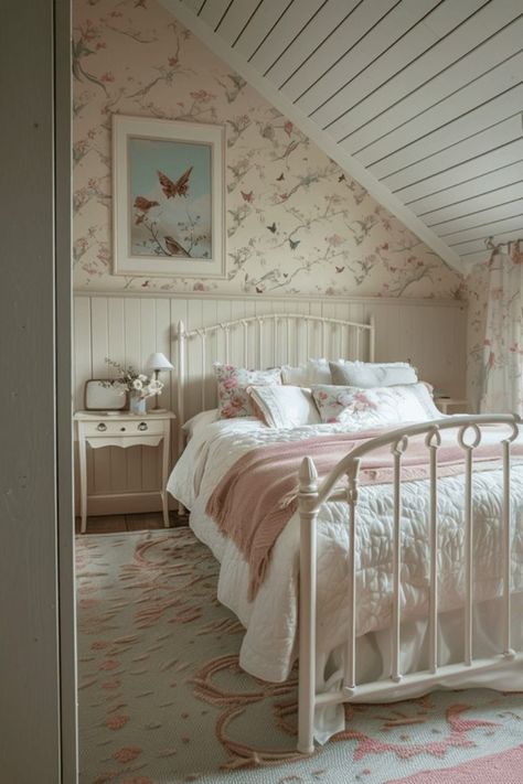 Bird Bedroom Ideas, Girly Interior, French Cottagecore, Room Decor Styles, Butterfly Bedroom, Themed Wallpapers, Girls Rooms, Cottage Charm, Natural Element