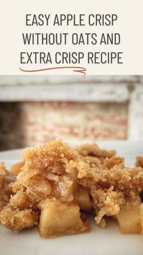 Apple Crumble Recipe Easy, Apple Crisp No Oats, The Best Apple Crisp, Apple Crisp Without Oats, Crockpot Apple Crisp, Homemade Apple Crisp, Apple Crisp Topping, Best Apple Crisp Recipe, Easy Apple Crisp