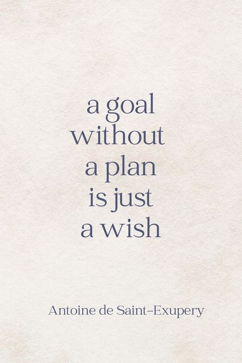 Goal Without A Plan Quote, Have A Plan Quotes, 5 Year Plan Aesthetic, Future Plans Aesthetic, Positive Quotes Aesthetic Vintage, Planner Quotes Inspirational, A Goal Without A Plan Is Just A Wish, Aesthetic Goals List, Planning Quotes Motivation