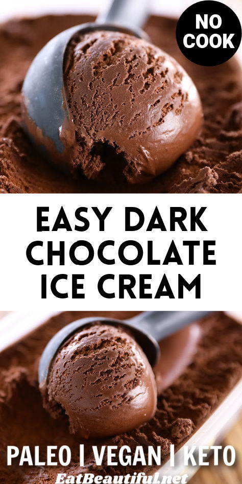 Vegan Dark Chocolate Ice Cream, Paleo Ice Cream Recipes Machine, Healthy Ice Cream Sundae, Keto Chocolate Ice Cream Recipes, Whole30 Ice Cream, Nondairy Ice Cream Recipe, Easy Coconut Ice Cream Recipe, Plant Based Ice Cream Recipes, Homemade Ice Cream Dairy Free