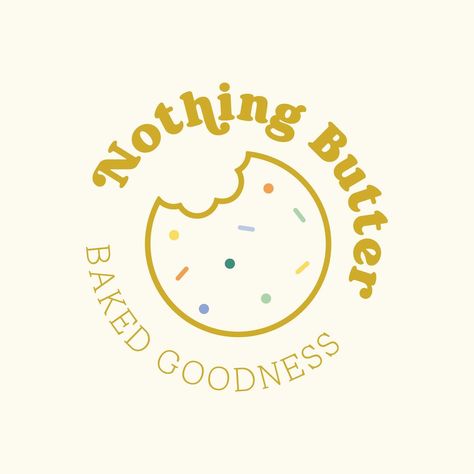 Showing off this cute logo set for @nothing.butter again cause I just still love them so much. 🤩🤩🤩 . . . . . . . #logodesign #cakedecorating #bakery #custombakery #cookies #butter #graphicdesign #cookier Bakery Logo Design Ideas Creative, Cookies Logo Design, Dessert Shop Logo, Bake Logo, Macaron Bakery, Cookie Logo, Cookies Logo, Bakery Logos, Bakery Branding