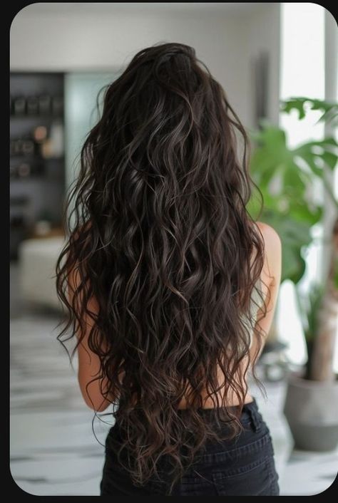 Hair Layers Long Wavy, Wavy Curly Haircuts Long, Long Layers With Angles, Long Wavy Mermaid Hair, Haircut For Wavy Hair Naturally Curly Long Layered, Long Wavy Hair Highlights, Wavy Haircuts For Long Hair, Long Layered Hair Natural Waves, 2b Wavy Hair Haircuts Long