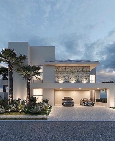 Dream Life House, Modern House Facades, Modern Exterior House Designs, House Outside Design, Exterior Ideas, Dream House Rooms, Home Building Design, Luxury Homes Dream Houses, Luxury House Designs