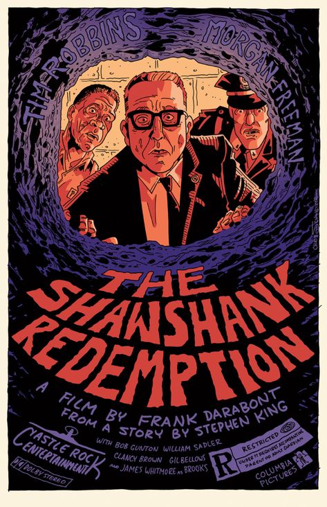 Shawshank Redemption, Movie Art Print, Film Posters Art, The Shawshank Redemption, Movie Artwork, Old Movie, Best Movie Posters, Film Poster Design, Classic Movie Posters