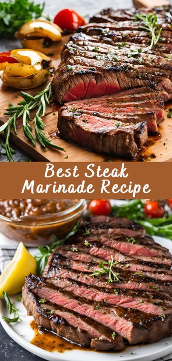 Best Steak Marinade Recipe There’s nothing quite like a perfectly marinated steak to elevate your grilling game. A good marinade not only enhances the flavor of the meat but also tenderizes it and adds a delicious moisture. If you’re looking to impress your friends and family with the best steak they’ve ever had, this marinade […] Strip Steak Marinade, Food Recipes Beef, Easy Steak Marinade Recipes, Steak Marinades, Best Steak Marinade, Steak Marinade Easy, New York Strip Steak, Strip Steak Recipe, Most Delicious Food