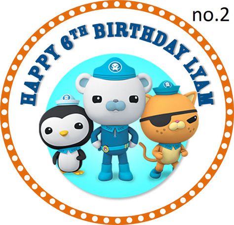 Octonauts Cake Topper, Octonauts Cake, Octonauts Birthday Party, Octonauts Party, Fireman Birthday, Shark Themed Birthday Party, Adventure Time Marceline, Birthday Cake Topper Printable, Diy Birthday Decorations