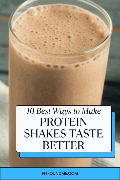 Protein shakes are practical, convenient, and perfect for people with busy lives but they don’t always taste appealing. You shouldn’t have to choose between taste and convenience. The good news is, with these 10 best ways to make protein shakes taste better, you won’t have to. Protein Shake Alternative, Protein Shake No Blender, Protein Shake Frappe, High Protein Shakes With Powder, Best Protein Shakes For Women, No Blender Protein Shakes, Creamy Protein Shakes, What To Add To Protein Shakes, Oat Milk Protein Shake