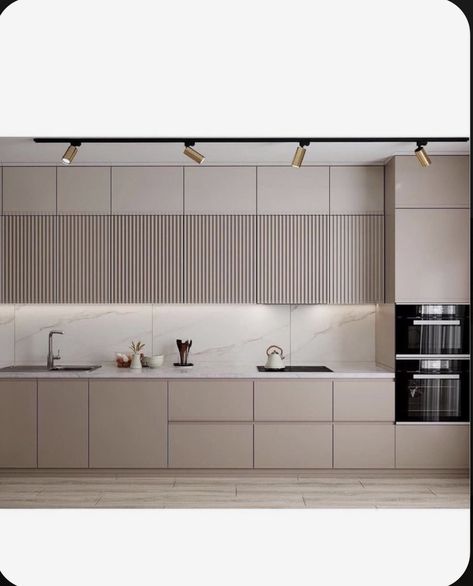 Minimal Kitchen Design, Desain Pantry, Modern Kitchen Cabinet Design, Modern Kitchen Interiors, Kitchen Interior Design Decor, Kitchen Interior Design Modern, Kitchen Design Plans, Modern Kitchen Cabinets, House Design Kitchen