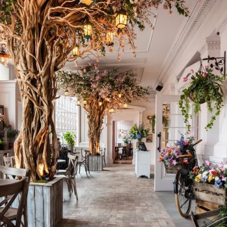 10 Most Instagrammable Restaurants In Liverpool - Society19 UK Florist Shop Interior, Flower Shop Interiors, Flower Cafe, Flower Shop Design, Coffee Shops Interior, Restaurant Lighting, Flower Bar, Garden Cafe, Coffee Shop Design