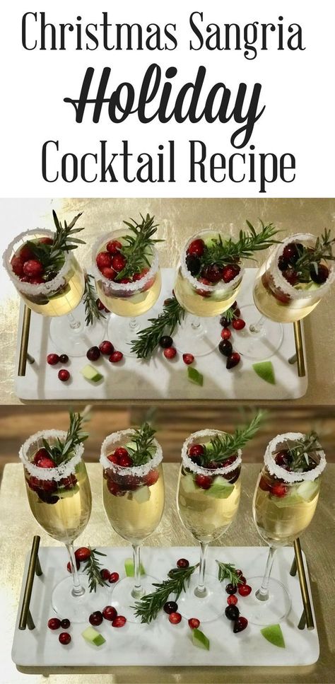 Christmas Sangria Recipes, Holiday Sangria, Christmas Sangria, Sangria Cocktail, Sangria Recipe, Xmas Dinner, Christmas Dinner Party, Holiday Cocktail, Christmas Food Dinner