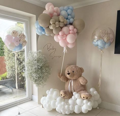 Event Styling & Decor | Baby Shower Season incoming 🍼🤍✨ . . Re sharing our favourites . . #babyshower #babyshowerideas #babyshowerdecor #balloons #balloondecor… | Instagram Baby Board Ideas, Blue And Pink Baby Shower Ideas, Gender Reveal Balloons Decorations, Balloon Arch Gender Reveal, Gender Reveal Decorations Ideas, Baby Gender Reveal Party Ideas, Baby Reveal Party Decorations, Baby Gender Reveal Ideas, Pink And Blue Baby Shower