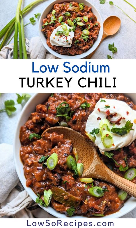 Low Sodium Turkey Chili Low Sodium Turkey Chili Recipe, Low Salt Low Cholesterol Recipes, Heart Healthy Turkey Chili, Low Salt Vegetarian Recipes, No Salt Low Sodium Recipes, Slow Cooker Low Sodium Recipes, Low Sodium Enchilada Recipe, Low Cholesterol Low Sodium Recipes, Heart Healthy Recipes Low Sodium Blood Pressure