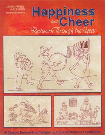 Happiness and Cheer: Redwork Through the Year Redwork Embroidery Patterns, Redwork Embroidery Designs, Amazing Embroidery, Redwork Embroidery, Fabric Stamping, Embroidery Book, Patterns Ideas, Embroidery Transfers, Embroidery Patterns Vintage