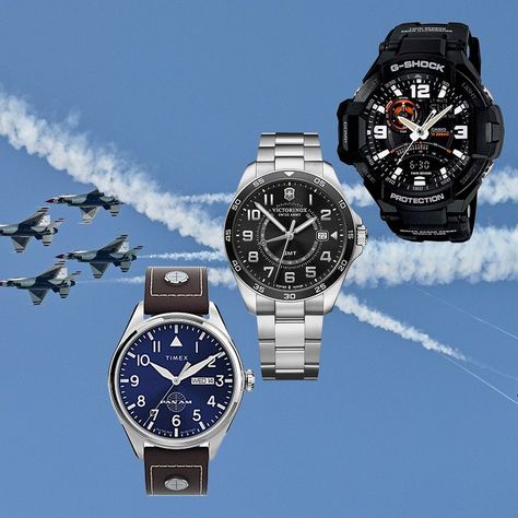 The Best Pilot Watches for Men Will Take Your Fits to New Heights | GQ Aviator Watches For Men, Hamilton Khaki Pilot, Flieger Watch, Timex Waterbury, Timex Expedition, Seiko 5 Sports, Citizen Eco, Cartier Santos, Aviator Watch