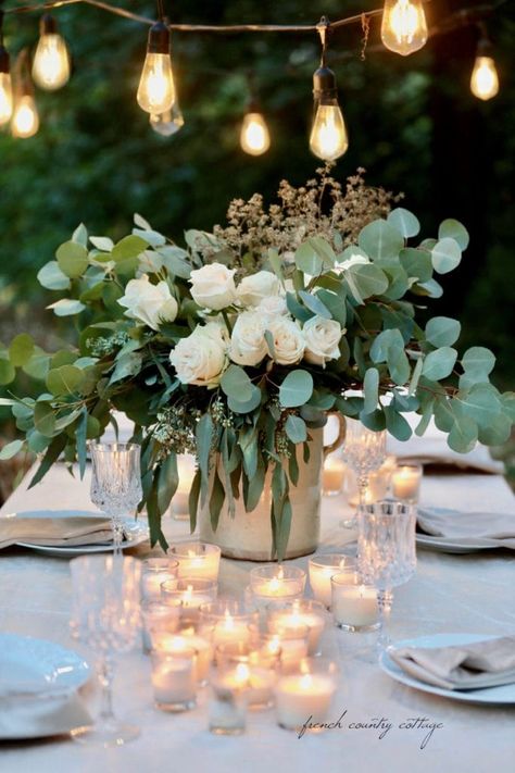 7 Tips for an Inspired Thanksgiving Table - French Country Cottage Luxury Table Settings, Table Settings Dinner, Romantic Thanksgiving, Dinner Party Candles, Thanksgiving Table Settings Centerpieces, Thanksgiving Table Settings Elegant, Thanksgiving Tips, Thanksgiving Decorations Outdoor, Thanksgiving Table Settings Simple