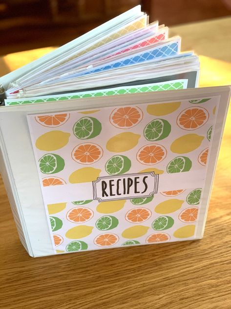 Organize your family recipes into a DIY recipe book with printable binder pages for over a dozen categories. 3 Ring Binder Recipe Book Diy, Diy Recipe Scrapbook, Family Cook Book Ideas, Recipe Book Categories List, How To Make Your Own Recipe Book, Diy Family Cookbook Ideas, Making A Cookbook Ideas, Recipe Book Gift Ideas, How To Make A Recipe Book Diy Ideas