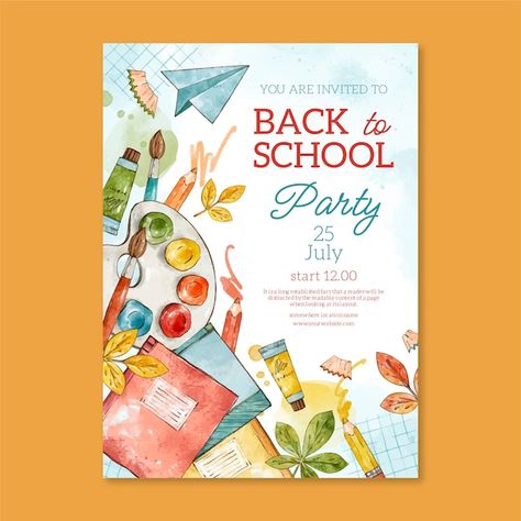 School Event Poster, Class Poster Design, Christmas Party Poster, School Poster, School Images, Etsy Inspiration, Music Festival Poster, Back To School Party, Art Friend