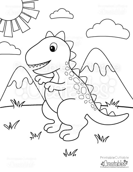 Color Pages Printable, Dinosaur Coloring Sheets, Kids Printable Coloring Pages, Free Kids Coloring Pages, Dinosaur Printables, A Coloring Page, 귀여운 음식 그림, Kid Coloring Page, Dinosaur Pictures