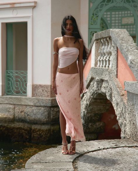 Mirror Palais, Beaded Skirt, Stretch Skirt, Fashion Inspo Outfits, Pre Order, Summer Outfits, Fashion Inspo, Mac, Satin