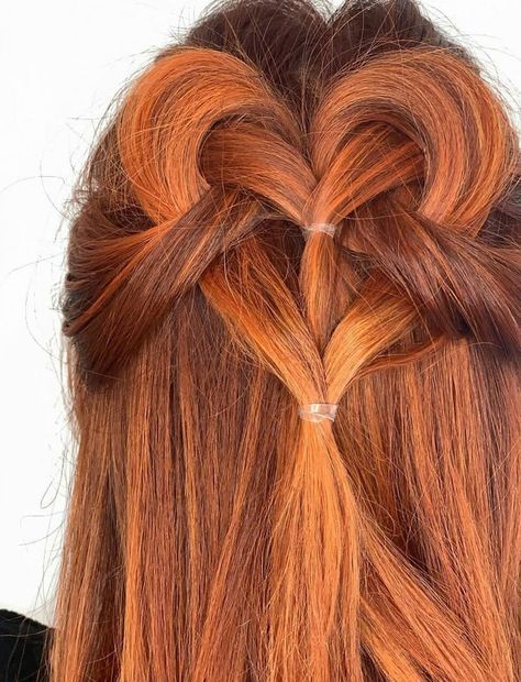 Heart Themed Hairstyle, Girls Valentine’s Day Hair, Kids Valentine’s Day Hair, Valentines Day Hairstyles Straight Hair, Braid Heart Hairstyles, Valentine’s Day Dance Hairstyles, Valentine’s Day Updo, Valentine's Hair Styles For Women, Girls Valentines Hair