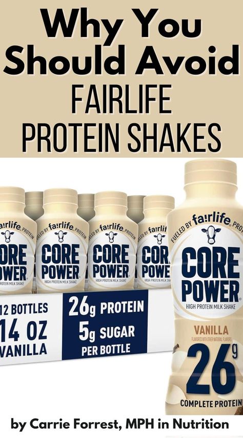 In this blog post, I'll review the question of whether Fairlife Protein Shakes are healthy or not. Find out this product's nutrition pros and cons, and why it is not considered a healthy food. Protein Shake Recipes With Fairlife, Healthy Breakfast Shakes Protein, Best Protein Shakes For Women, Healthiest Protein Shakes, Core Protein Shake, Fairlife Protein Smoothie Recipes, Best Protein Drinks For Women, Fairlife Core Power Recipes, Fair Life Protein Shake