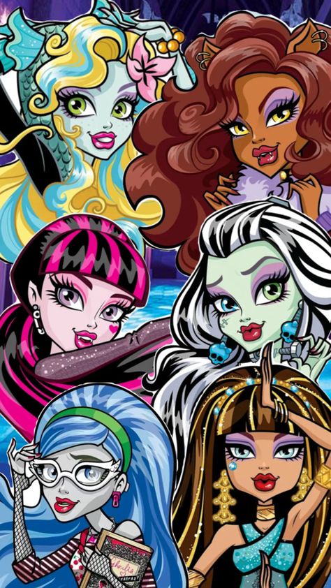 Monster High Wallpaper, High Wallpaper, Hex Girls, Arte Monster High, Jelly Wallpaper, Moster High, Monster High Art, Halloween Monster, Ap Art