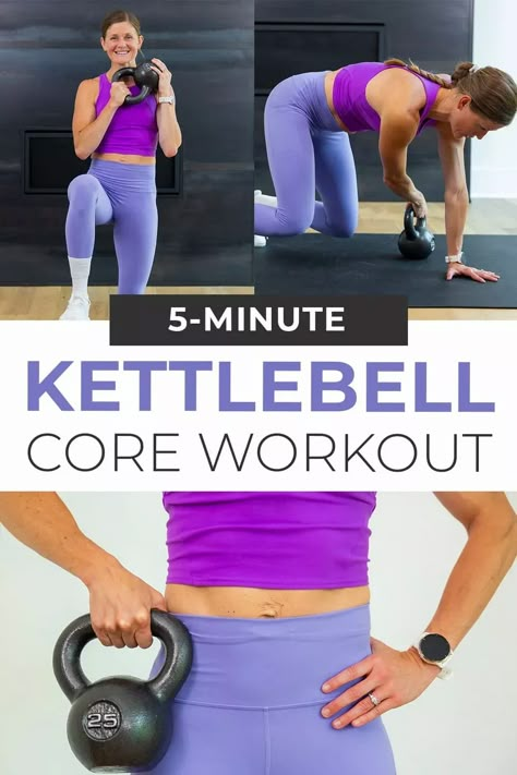 Jump Rope Kettlebell Workout, Kettle Bell Workout For Flat Stomach, Kettlebell Abs Workout For Women, Cowbell Workout, Kettlebell Upper Body Workout, Beginner Kettlebell Workout Woman, Kettlebell Exercises For Stomach, Kettlebell Ab Exercises, Kettle Bell Workout For Women