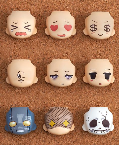 Anime Sculpture, Nendoroid Anime, Face Swap, Face Swaps, Anime Figurines, Clay Figures, Fimo Clay, Vinyl Toys, Anime Dolls