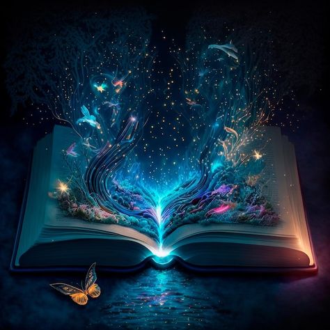 Photo an open magic book with fairy tale... | Premium Photo #Freepik #photo #dictionary #open-book #book #wisdom Fantasy Books Magic, Storytelling Art, Writing Design, Fantasy Writer, An Open Book, Fantasy Land, Magical Book, Fantasy Magic, Magic Design