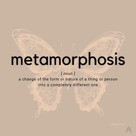 A complete transformation Metamorphosis Quotes, Metamorphosis Tattoo, Metamorphosis Art, Coconut Health, Butterfly Metamorphosis, Transformation Quotes, Unique Words Definitions, Butterfly Quotes, Spiritual Transformation