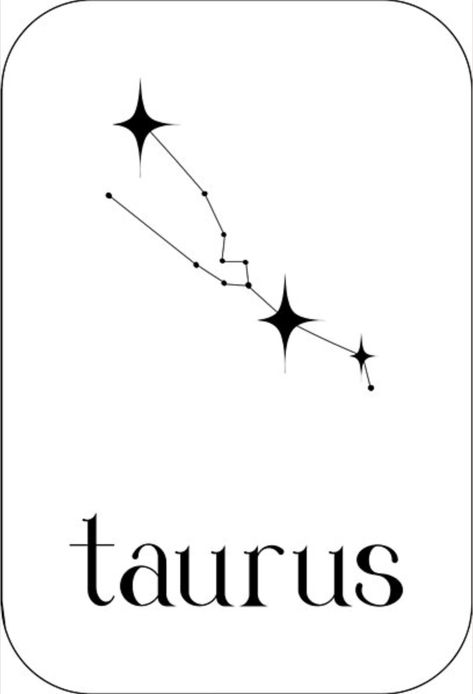 Taurus Star Tattoo, Taurus Star Constellation, Tattoo Stars, Taurus Constellation Tattoo, Taurus Star Sign, Taurus Constellation, Constellation Tattoo, Star Constellation, Star Tattoo