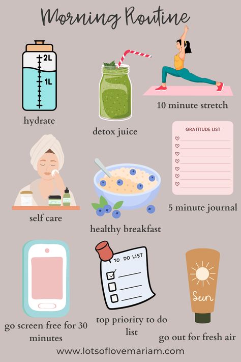 Having a good morning routine will set you up for the day. Here is a productive summer morning routine to make you feel happy and healthy.  morning routine, summer morning routine, that girl, that girl aesthetic, that girl routine, that girl morning routine, self care, wellness, healthy lifestyle Productive Summer, A Good Morning Routine, Summer Morning Routine, Good Morning Routine, How To Have A Good Morning, Daily Routine Planner, Morning Routine Checklist, Healthy Morning Routine, Self Care Bullet Journal