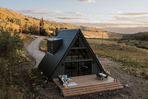 A-Frame on 6 Acres bordering National Forest - Cabins for Rent in Kremmling, Colorado, United States - Airbnb A Frame Cabin Plans, A Frame Cabins, Building A Cabin, A Frame House Plans, Forest Cabin, Frame Cabin, Haus Am See, A Frame Cabin, Inspire Me Home Decor