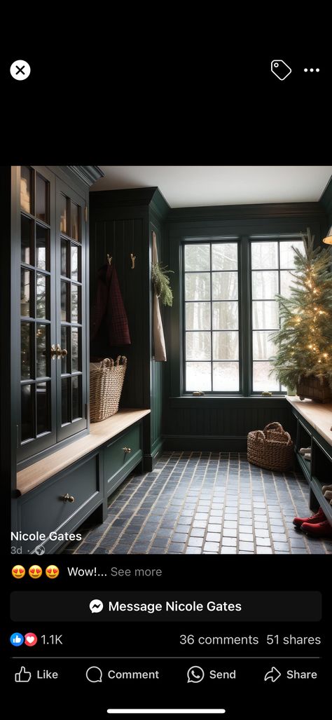 Kelly Jones, Mudroom Remodel, Mudroom Entryway, Mudroom Decor, Mudroom Laundry Room, Mudroom Design, Mud Room Storage, Green Cabinets, Boot Room