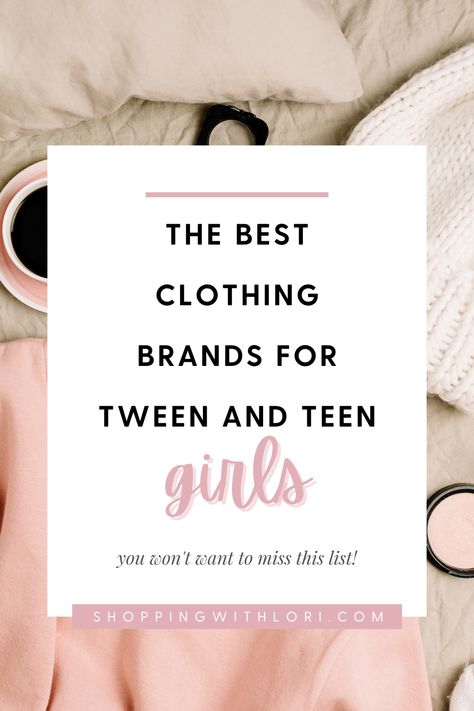 Best Clothing Brands for Tween and Teen Girls 
Looking for stylish and trendy clothing for tween and teen girls? Discover the top clothing brands that are perfect for every fashion-forward young lady! From chic and casual outfits to trendy accessories, these brands offer a range of options that are both fashionable and age-appropriate. Explore our curated list #TweenFashion #TeenStyle #FashionForTeens #ClothingBrandsForGirls #StylishTeens #TrendyTeenClothes Preppy Outfits For School 10-12, Preteen Fashion For Girls, Teen Girl Fashion Trends 2024, Teen Girls Outfits, Cheap Clothing Brands, Teen Stores, Summer Tips, Best Clothing Brands, Top Clothing Brands