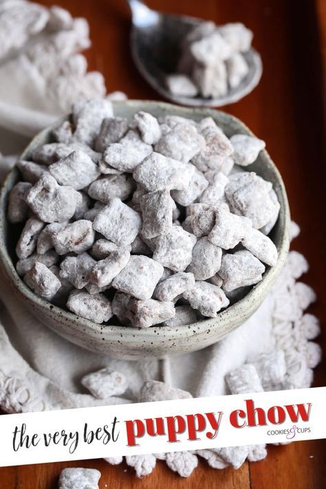 Puppy Chow Chex Mix Recipe, Chex Mix Puppy Chow, Muddy Buddies Recipe, Puppy Chow Recipes, Peanut Butter Snacks, Rice Chex, Muddy Buddies, Chex Mix Recipes, Snack Mix Recipes