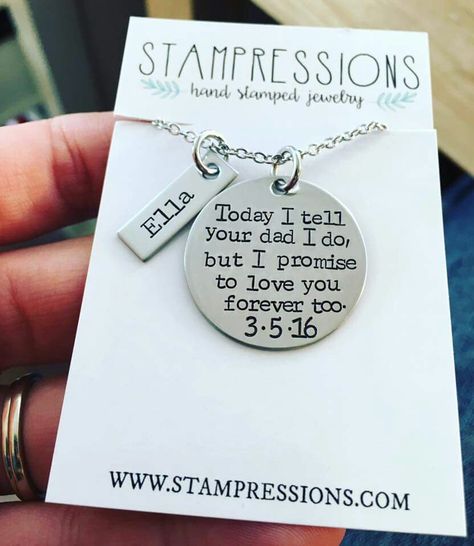 A gift for my future step daughters Step Daughter Gifts For Wedding, Step Daughter Gifts, Wedding With Step Daughter, Bonus Daughter Wedding Gift, Wedding Gifts For Kids Blended Family, Gifts For Step Daughter, Wedding Vows To Step Daughter, Step Daughter Wedding Gift, Blended Wedding