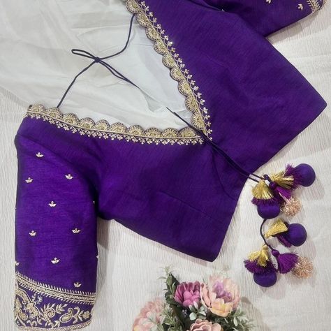 Dm@9640490158 Equisite Designer maggam work blouse Fabric: Halfpattu/Rawsilk Dispatch: 3days Price : 2400unstiched 2950stitched Colours and sizes can be customised accordingly Blouse All Over Work Designs, Blouse Designs Latest Work Design, Blouse Work Ideas, Blouse Less Design, Lace Blouse Designs Latest, Blouse Neck Patterns Latest Fashion, Blouse Back Neck Designs Latest Pattern, Blouse Lace Designs, Simple Blouse Models