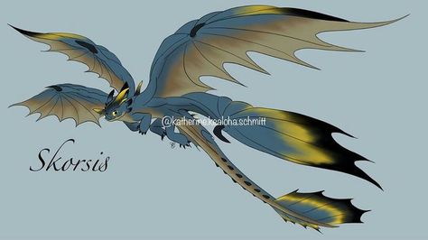 Night Fury X Stormcutter, Httyd Dragons Species Oc, How To Train Your Dragon Oc Dragon, Httyd Night Fury Oc, Night Fury Dragon, Dragon Oc, Easy Disney Drawings, Httyd Art, Mythical Creatures Fantasy