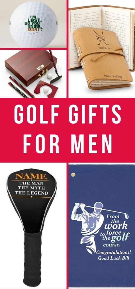 Looking for unique golf gifts for men who already have everything? These golf gift ideas will score you a hole in one with the male golfer in your life! Golf Gift Ideas For Men, Gifts For Golfers Men, Diy Valentine Gifts For Boyfriend, Boss Christmas Gifts, Golf Christmas Gifts, Golf Lover Gifts, Personalized Golf Gifts, Bosses Day Gifts, Christmas Golf