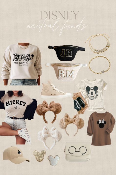 Boujee Disney Outfits, Disney Vacation Outfits Families, Disney Neutral Outfits, Mom Outfits For Disneyland, Disneyworld Outfit January, Disney Outfits For February, Disney Outfits With Ears, Brown Disney Outfit, Mom Disney Outfit Spring