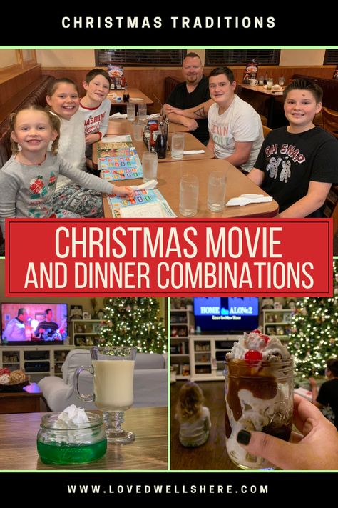 Fun dinner ideas to coordinate with Christmas movies- including our annual sugar-filled ELF dinner! #dinnerandamovie #christmasmovies #familyfunHome Alone | Home Alone 2 | A Christmas Story | Holiday Inn | Christmas with the Kranks | Christmas Vacation | Santa Clause | Elf | Christmas Traditions | Family Christmas Elf Dinner, Fun Dinner Ideas, Christmas Vacation Party, Movie Night Dinner, Christmas With The Kranks, Movie Night Theme, Holiday Movie Night, Christmas Vacation Movie, Family Christmas Movies