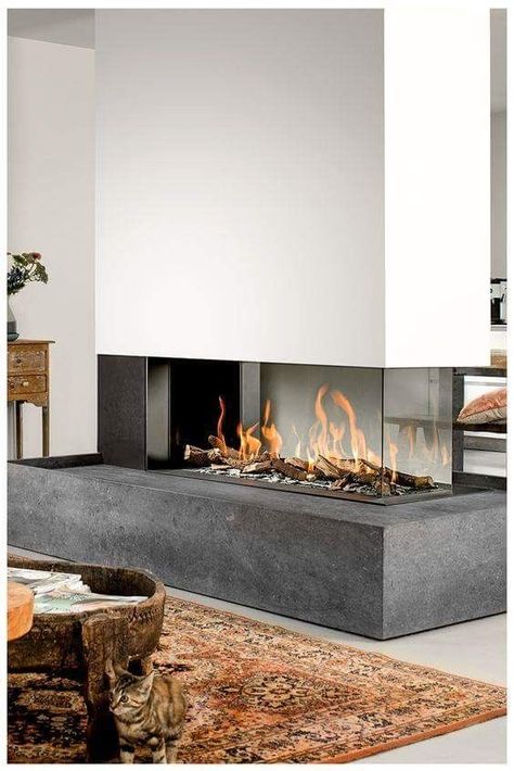 Amazing modern fireplace designs for a cosy orangery this winter Orangery Fireplace, Artificial Fireplace, Fireplace Modern Design, Contemporary Fireplace Designs, Winter Fireplace, Fireplace Designs, Fireplace Tv Wall, Contemporary Fireplace, Fireplace Remodel