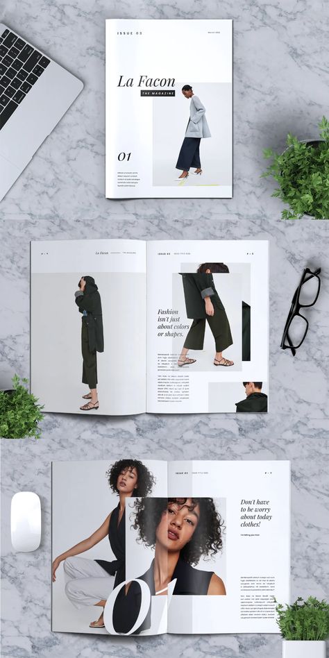 Fashion Magazine Cover Ideas Creative, Indesign Cover Page, Fashion Magazine Layout Inspiration, Fashion Editorial Design Layout, Vogue Magazine Template, Fashion Editorial Magazine Layout, Fashion Magazine Cover Page, Cover Fashion Magazine, Indesign Projects Ideas