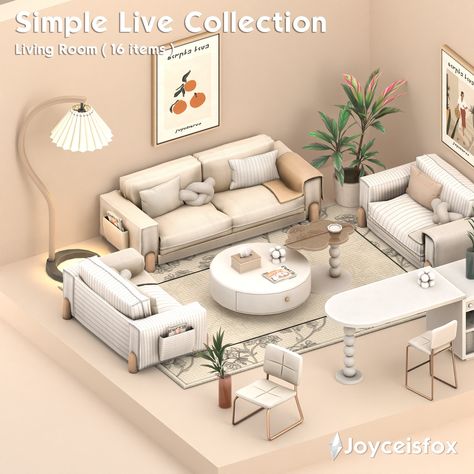 Joyce’s place : 8# Simple Live Collection - Living Room Mod Living Room, Sims 4 Modern House, Living Room Sims 4, Sims 4 Cc Furniture Living Rooms, Soft Tofu, Cute Living Room, Mod Furniture, Soft Bedroom, Sims 4 Bedroom