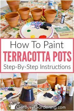 Terracotta Pots Decoration, Paint For Terra Cotta Pots, Clay Planter Painting Ideas, Upcycling Flower Pots, Painting Outdoor Pots Planters, Paint A Terracotta Pot, Painted Clay Pots Ideas Simple, Painting Terra Cotta Pots Outdoor, Painted Terra Cotta Pots Ideas Simple